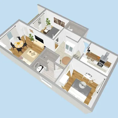 Sonnenhang Im Boho-stil Mit Balkon Apartment