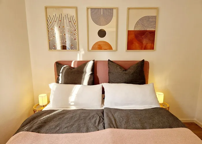 Apartment Sonnenhang Im Boho-stil Mit Balkon, 500m Zum See, 2 Schlafzimmer
